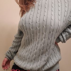 [VINTAGE] Lord Jeff mint green cable knit sweater
